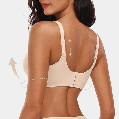 💖Sømløs push-up-BH med bølgete kanter