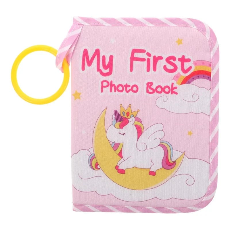 Min første babyfotobok med trygt speil