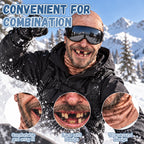 Rolig, realistisk skidmask – Väldigt kul vinterfestutrustning för utomhusgrupper