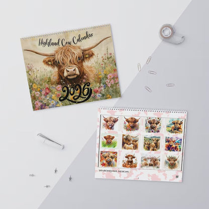 🏆Snabba rea⚡ Över 10 000 sålda! Nästan slut - 🐮Highland Cow-kalender 2026 📅