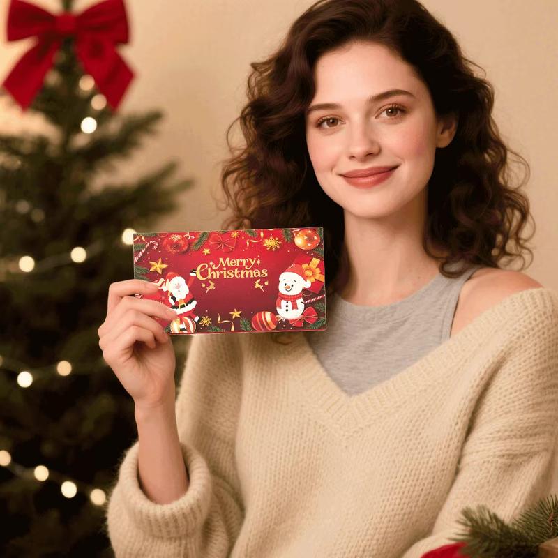🎄 Julkuvert med kontanter och pengaklipp