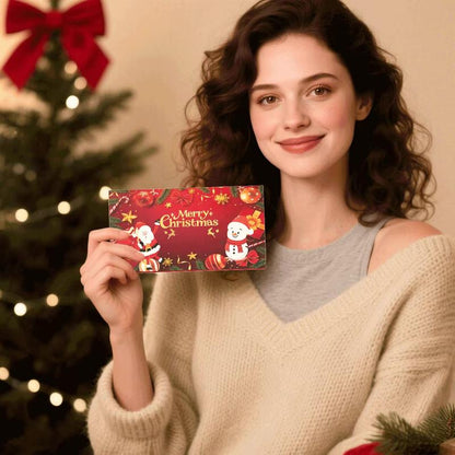 🎄 Julkuvert med kontanter och pengaklipp