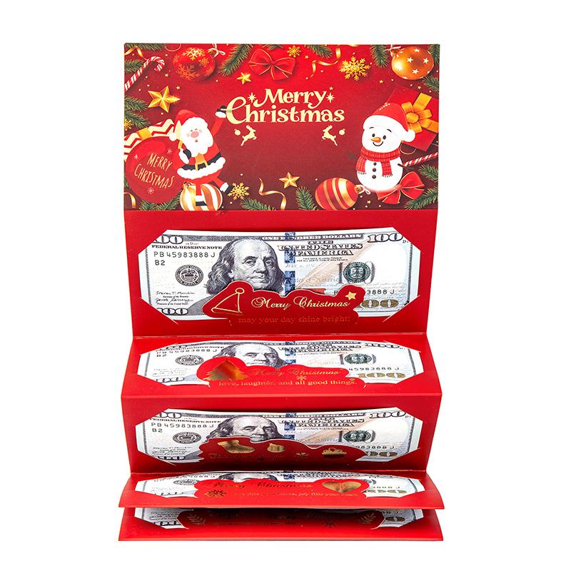 🎄 Julkuvert med kontanter och pengaklipp