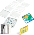 🎞✂10-pack 2" x 2" Klar akryl DIY kylskåpsmagnetset med självhäftande baksida – Fyrkantiga magnetiska fotoramar med fantastisk 3D-effekt 💕