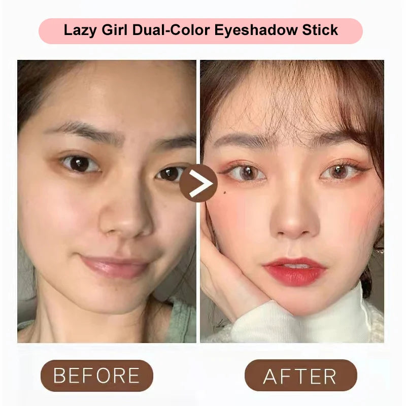 😍6-pack tvåfärgad ögonskuggssticka - ljusar upp ögonen för en naturlig och långvarig look.
