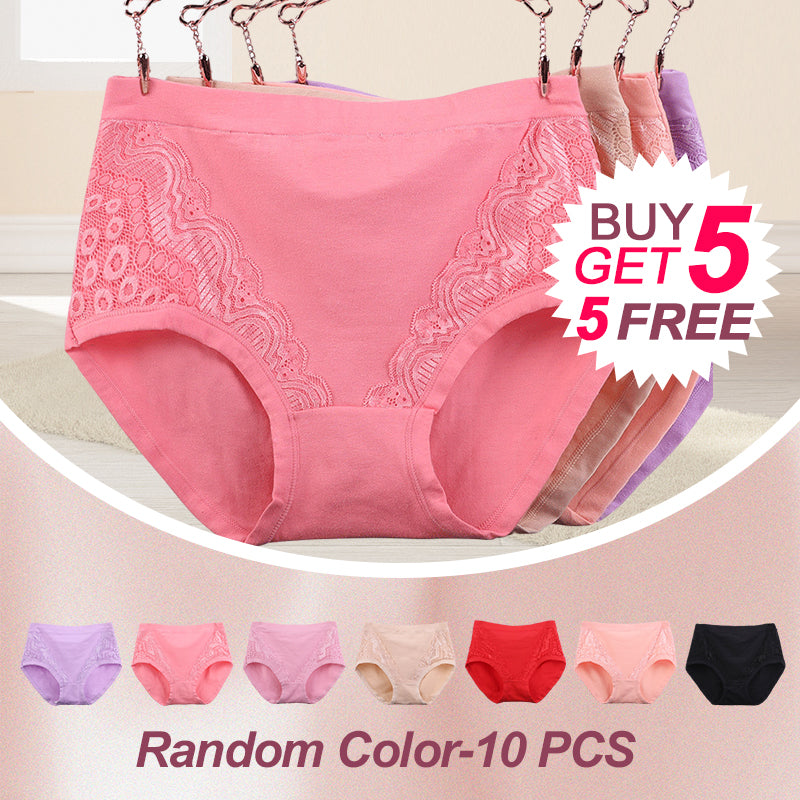 🔥50% rabatt💟2026 Plus size hög midja läckagesäker bomullstrosa
