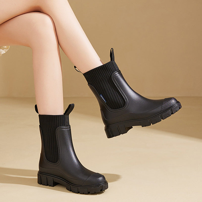 Vattentäta Halkfria Boots med Tjock Sula i Mellanlängd🎁Tidig julförsäljning - 49% rabatt🎅