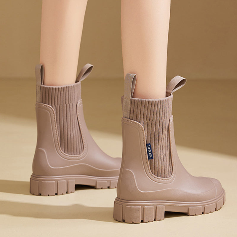 Vattentäta Halkfria Boots med Tjock Sula i Mellanlängd🎁Tidig julförsäljning - 49% rabatt🎅