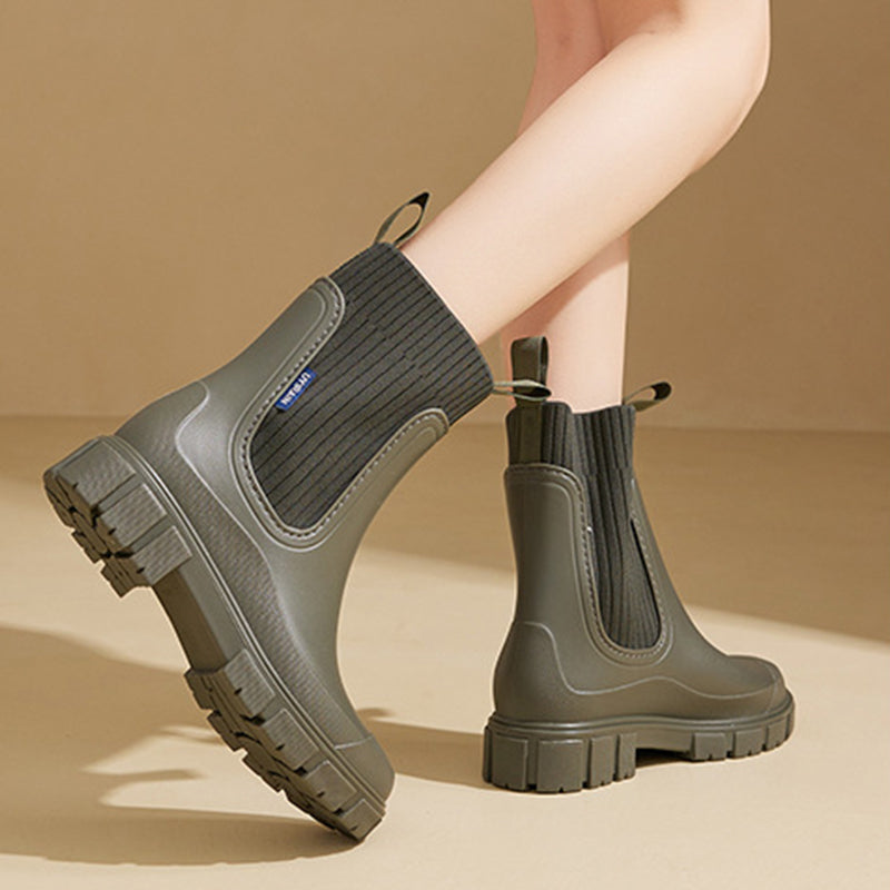 Vattentäta Halkfria Boots med Tjock Sula i Mellanlängd🎁Tidig julförsäljning - 49% rabatt🎅