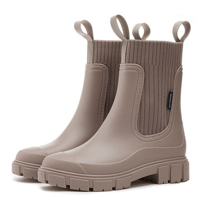 Vattentäta Halkfria Boots med Tjock Sula i Mellanlängd🎁Tidig julförsäljning - 49% rabatt🎅