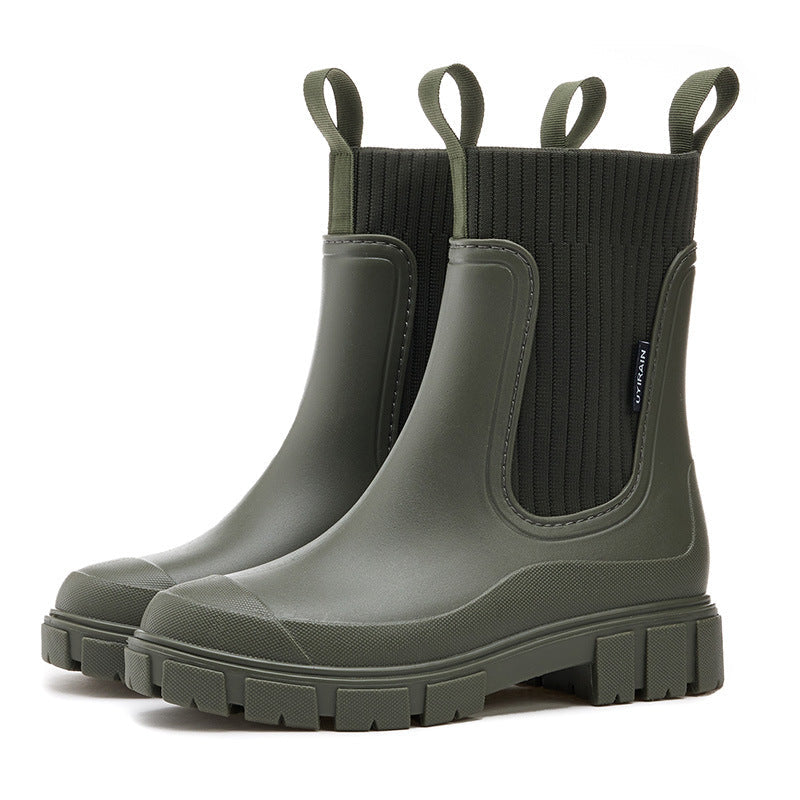 Vattentäta Halkfria Boots med Tjock Sula i Mellanlängd🎁Tidig julförsäljning - 49% rabatt🎅