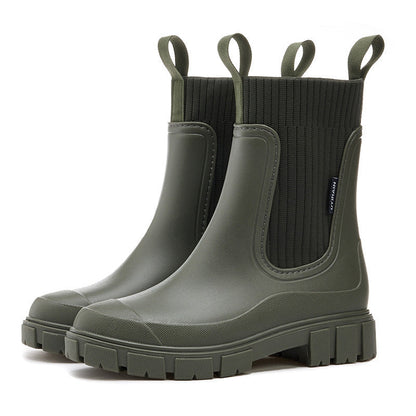 Vattentäta Halkfria Boots med Tjock Sula i Mellanlängd🎁Tidig julförsäljning - 49% rabatt🎅
