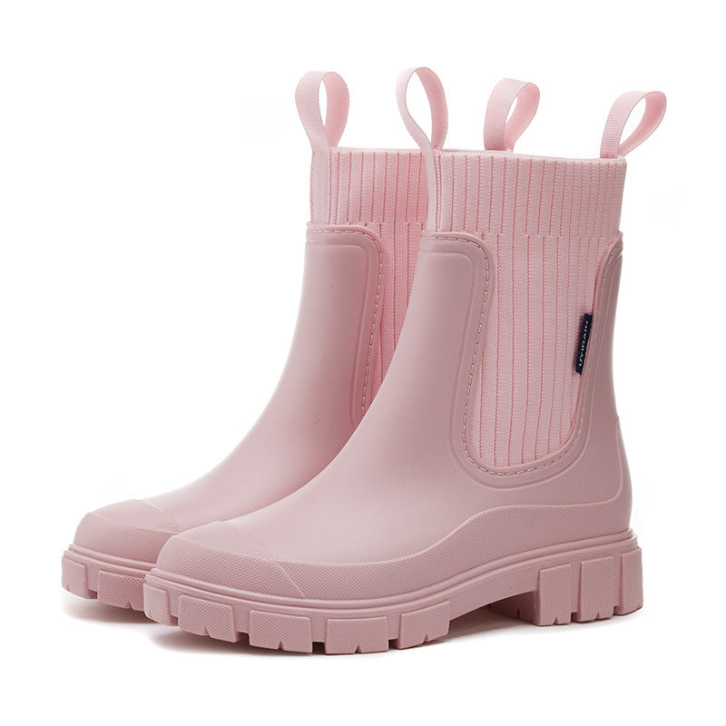 Vattentäta Halkfria Boots med Tjock Sula i Mellanlängd🎁Tidig julförsäljning - 49% rabatt🎅