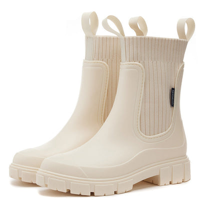 Vattentäta Halkfria Boots med Tjock Sula i Mellanlängd🎁Tidig julförsäljning - 49% rabatt🎅