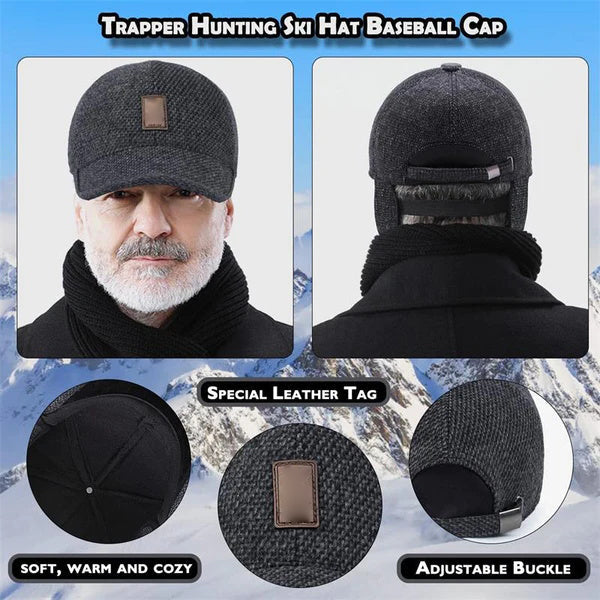 🔥REA 50% Rabatt -THEAITHFUL ™ Vinter varm lättvikt [Winter Baseball Caps med öronmuffor]