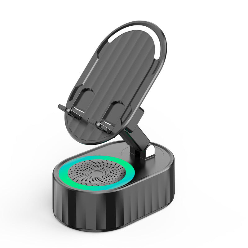 5-i-1 trådløs induksjons Bluetooth-høyttalertelefonstativ