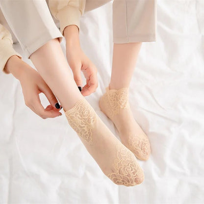 ⌛Nedsatt med 34 % 🔥 fem par sexy blondestrømper til kvinner🧦