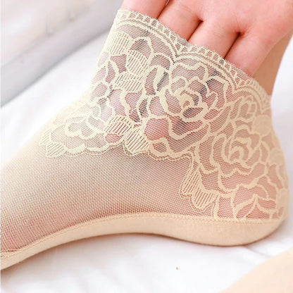 ⌛Nedsatt med 34 % 🔥 fem par sexy blondestrømper til kvinner🧦