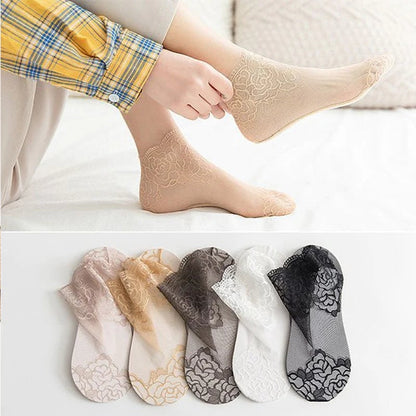 ⌛Nedsatt med 34 % 🔥 fem par sexy blondestrømper til kvinner🧦