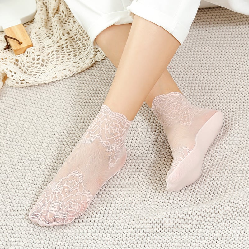 ⌛Nedsatt med 34 % 🔥 fem par sexy blondestrømper til kvinner🧦