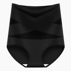 🌸Sista dagen - Köp 1 få 3-pack✨Plus-Size trosor med hög midja och korsade magkontroller