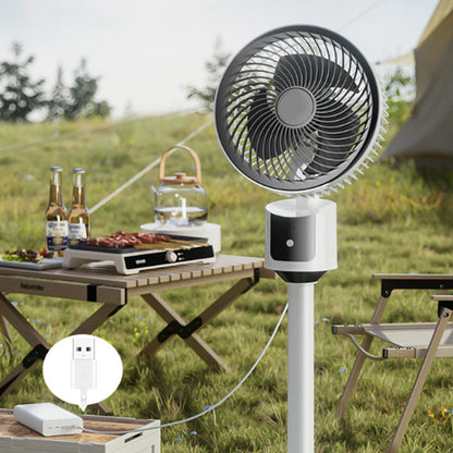 ⚡ 50 % RABATT - TILBUD I BEGRENSET TID! ⏱️Komfortabel gulvvifte med luftstrøm og energisparing, drevet via USB🍃