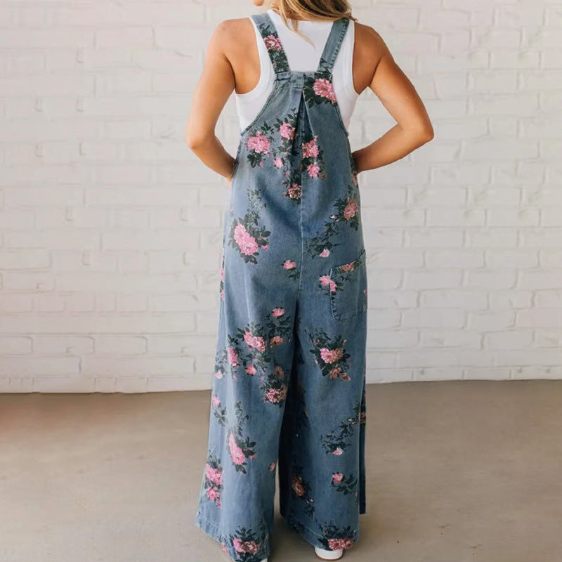 ✨Damekjole i avslappet denim med trykk