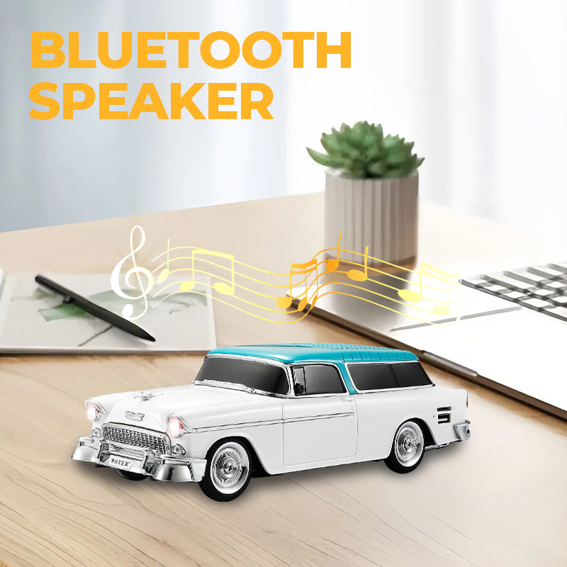 50 % rabatt🔥Trådløs Bluetooth-høyttaler i retrostil av bilmodell