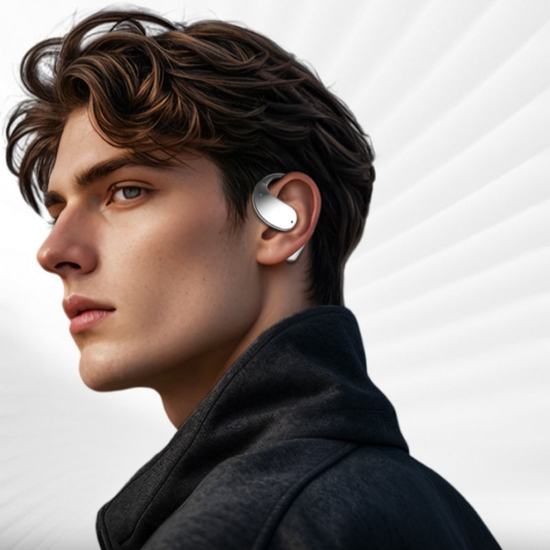🎧✨ Trådløse åpne øretelefoner med LED-skjerm
