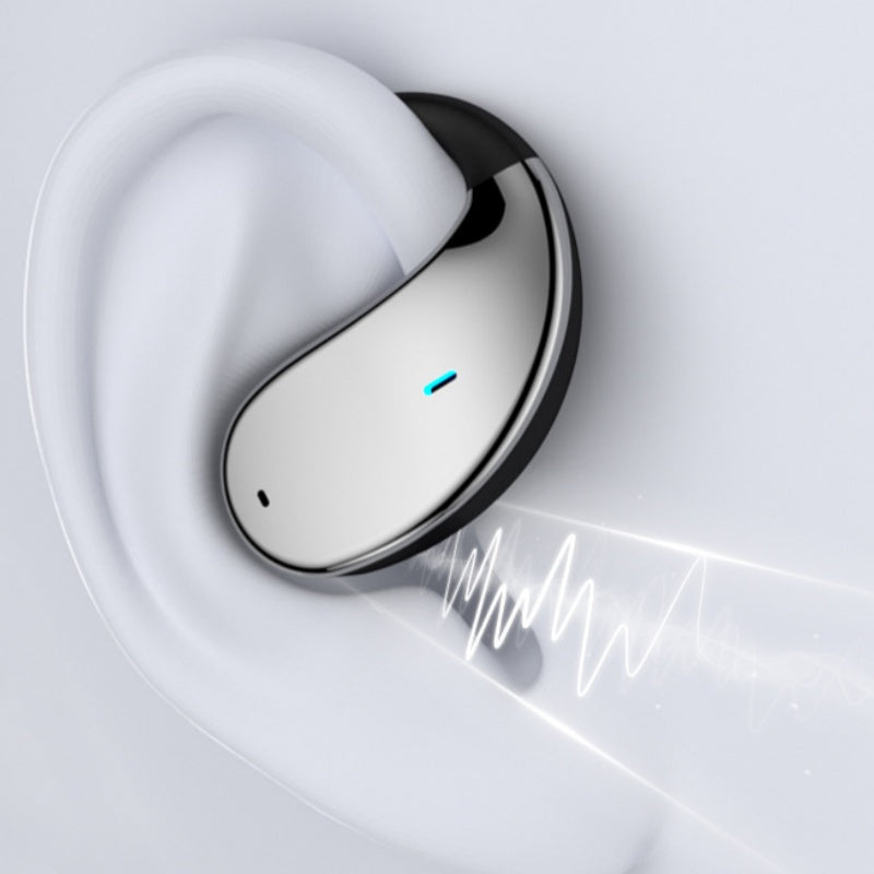 🎧✨ Trådløse åpne øretelefoner med LED-skjerm