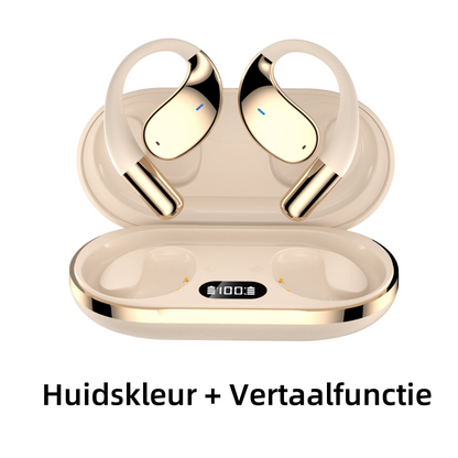 🎧✨ Trådløse åpne øretelefoner med LED-skjerm