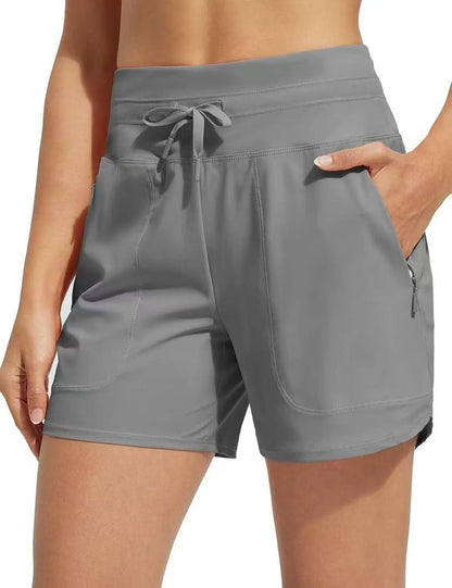 🌞Sommersalg 49 % RABATT🩳Hurtigtørkende badeshorts med høy midje for kvinner