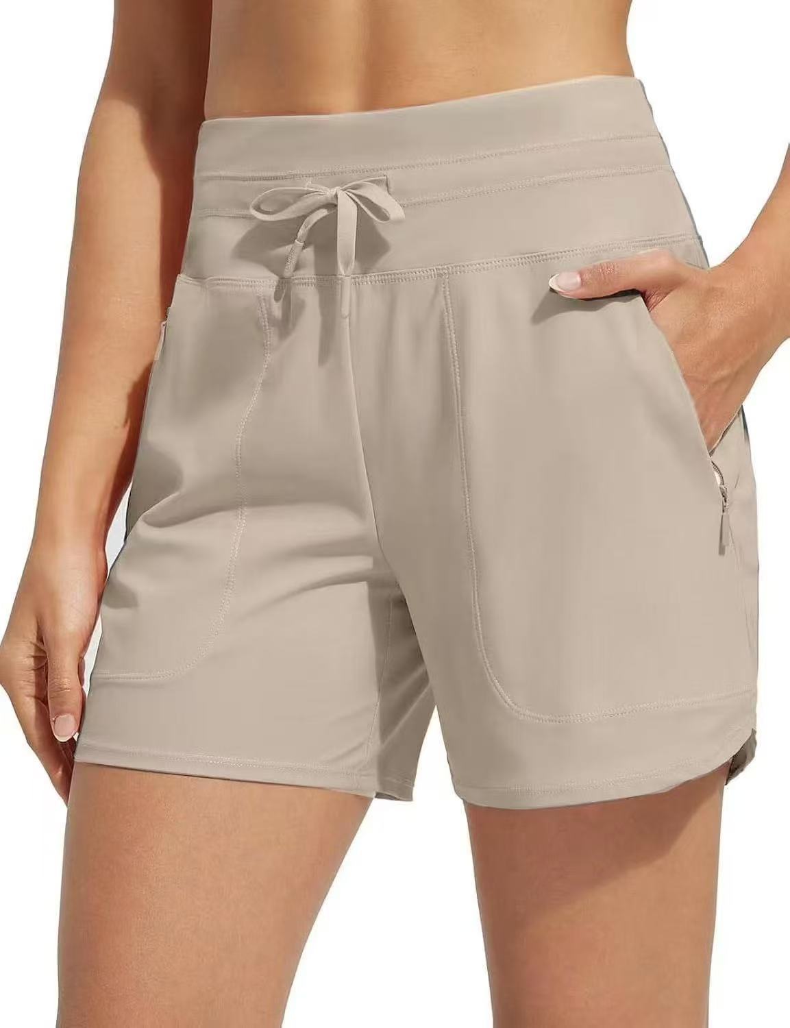 🌞Sommersalg 49 % RABATT🩳Hurtigtørkende badeshorts med høy midje for kvinner