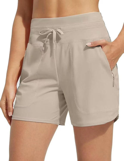 🌞Sommersalg 49 % RABATT🩳Hurtigtørkende badeshorts med høy midje for kvinner
