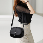 👜Ensfarget lett crossbody-veske for kvinner