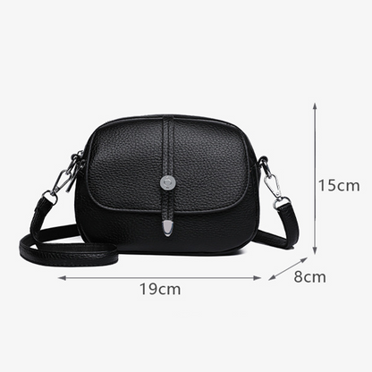 👜Ensfarget lett crossbody-veske for kvinner