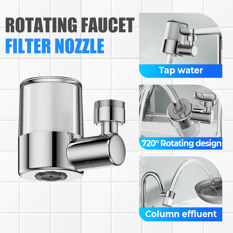 🔥 NYHET! 720° svängbart filtermunstycke för kran: Rent vatten och perfekt spray i ett! 💦✨