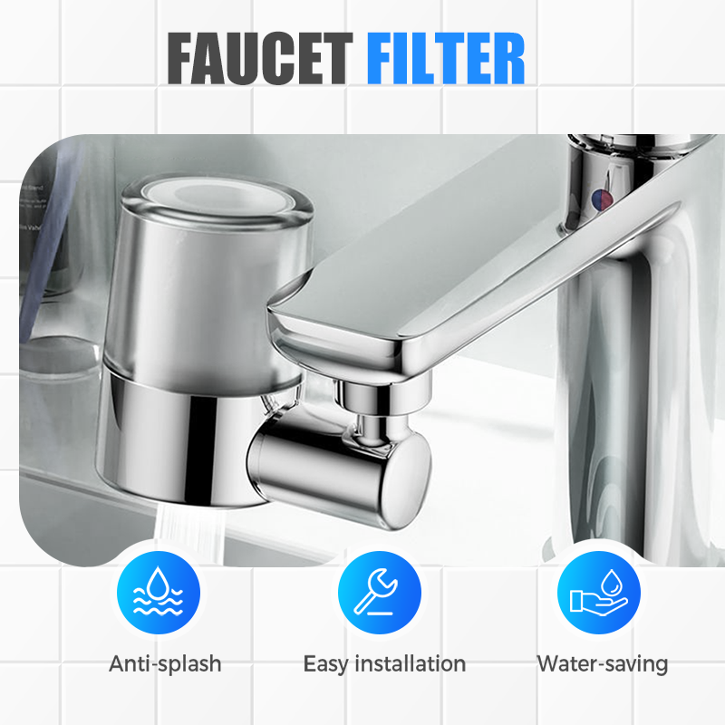 🔥 NYHET! 720° svängbart filtermunstycke för kran: Rent vatten och perfekt spray i ett! 💦✨