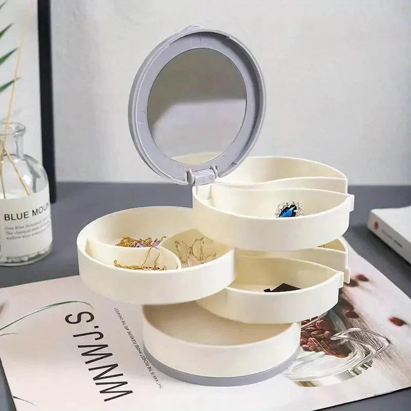 ⏳Begränsad tid 50% rabatt💍 4 Lagers Vridbar Smyckesförvaringsbox