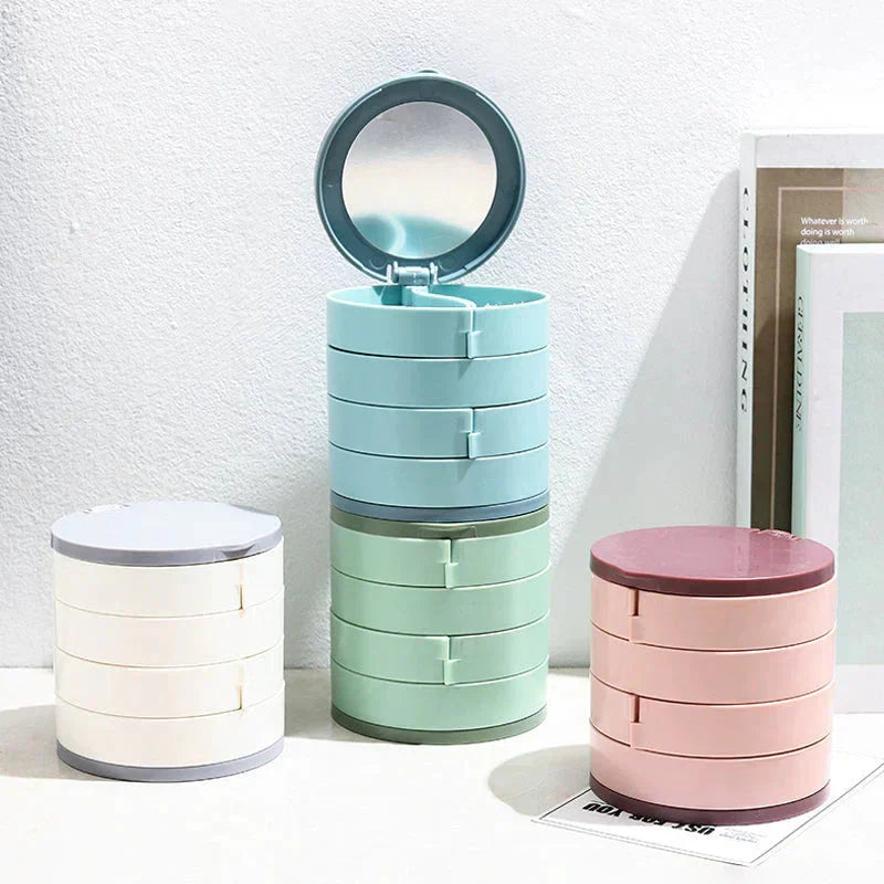 ⏳Begränsad tid 50% rabatt💍 4 Lagers Vridbar Smyckesförvaringsbox