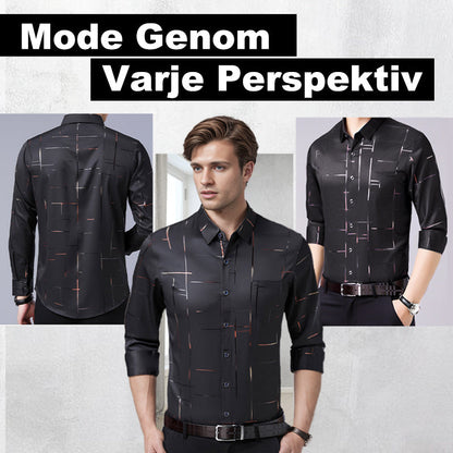 Lättviktsskjorta utan strykjärn för män