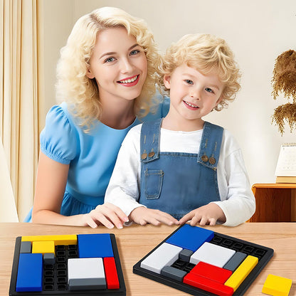 Kreativt geometriskt blockpusselspel