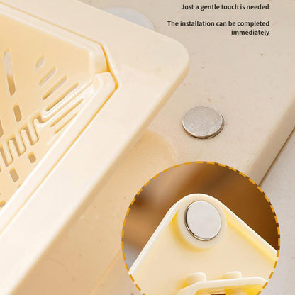 Magnetisk sugande platsbesparande hörnsil för diskbänk