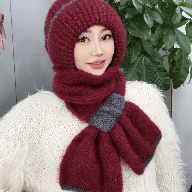 ✨Få 50% rabatt💖Damers integrerade öronskyddande vindtäta möss-scarf