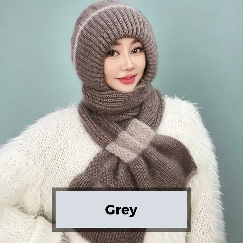 ✨Få 50% rabatt💖Damers integrerade öronskyddande vindtäta möss-scarf
