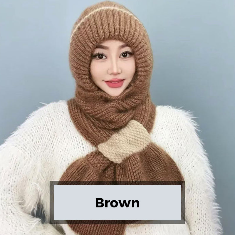 ✨Få 50% rabatt💖Damers integrerade öronskyddande vindtäta möss-scarf