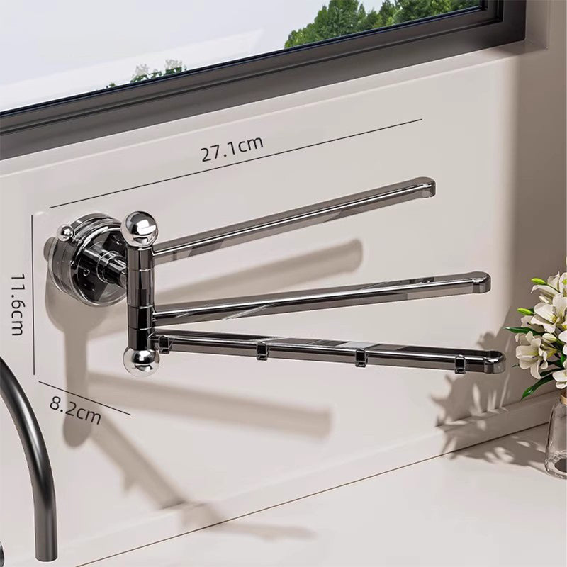 180° roterande handduksställ med sugkopp