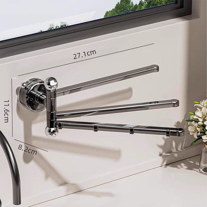 180° roterande handduksställ med sugkopp