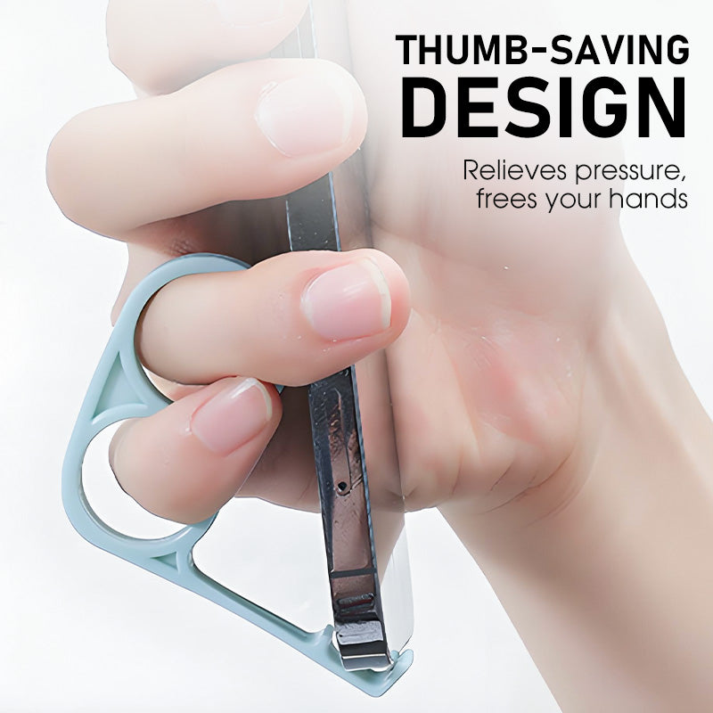 ⏳ Tidsbegränsad 50 % rabatt🔥 Kreativ telefonhållare: Stabilt stativ och grepp som sparar tummen