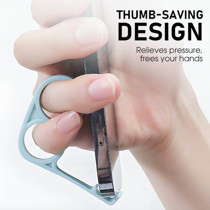 ⏳ Tidsbegränsad 50 % rabatt🔥 Kreativ telefonhållare: Stabilt stativ och grepp som sparar tummen